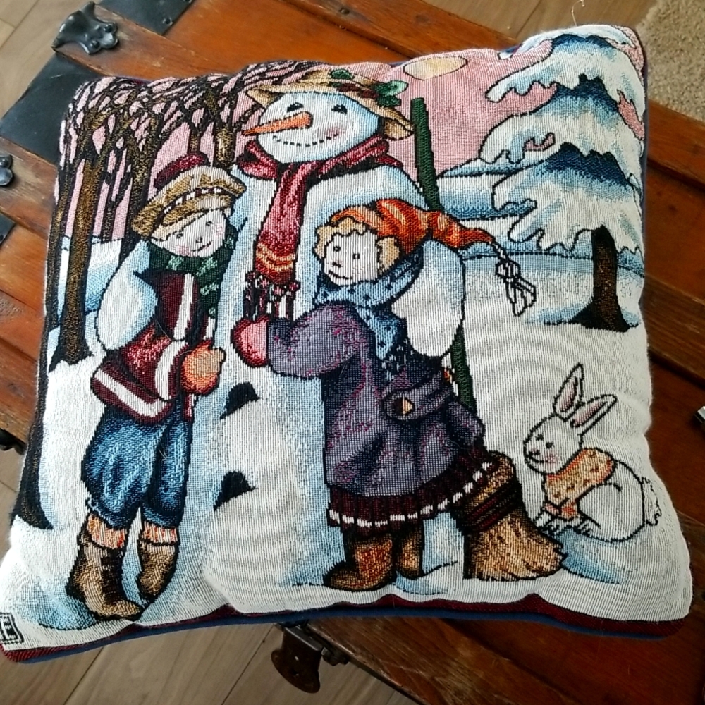 Mary Engelbreit Snowman Accent Pillow